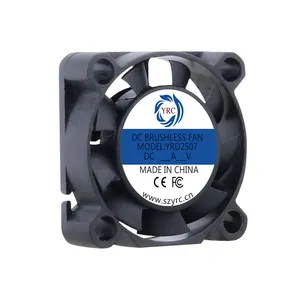 Ventilador pequeño de CC de alta calidad, 2507, 25x25x7mm, 12v, 25mm, con CE ROHS
