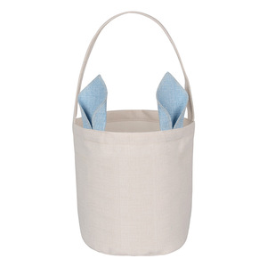 RubySub Linen New <strong>Easter</strong> Bunny Basket Gife <strong>Bag</strong> Treat <strong>Bag</strong> Kids Sublimation <strong>Easter</strong> Baskets - Product Image 2