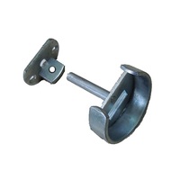 Candado redondo de acero moderno y duradero de 73 mm con instalación de tornillo Accesorio de alta seguridad para puertas Camiones Puertas y ventanas