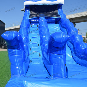 Tobogán Acuático Comercial, <span class=keywords><strong>Castillo</strong></span> Inflable con Toboganes de Agua para Niños y Adultos, Tobogán Acuático Inflable para Exteriores con Piscina para Alquiler para Fiestas - Product Image 5