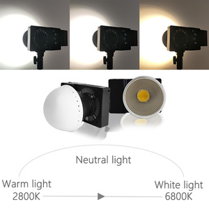Lámpara de bolsillo de 100W, luz de relleno de fotografía LED COB de mano, bi-color 2800K-6800K CRI 95 para foto y video - Product Image 2