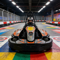 Kart électrique pour adultes, grande capacité de charge, supporte des conducteurs de grande taille jusqu'à 150 kg