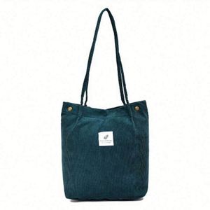 Bolsa de Mano de Corduroy con Logotipo Personalizado, Bolsa de Compras Ecológica y Reciclable - Product Image 4