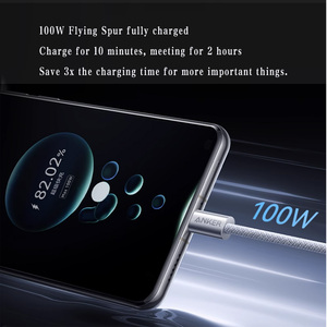 Anker Cable de datos de carga rápida 6A USB a 2,0 a tipo C Nylon trenzado Usb tipo C Cable DE DATOS Cable de línea Carga ultrarrápida - Product Image 4