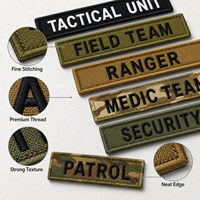 Parches Bordados Personalizados con Nombre, Insignia de Equipo de Camuflaje, Parches de Gancho y Bucle de Estilo Táctico al por Mayor OEM para Uniformes y Mochilas