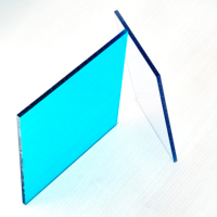 Plaque solide en polycarbonate 2 mm transparente haute résistance pour toiture de auvent, taille personnalisée, fabricant