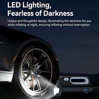Gonfleur de pneus numérique portable pour voiture avec moniteur de pression des pneus 12V en ABS, pompe à air et compresseur à gonflage rapide
