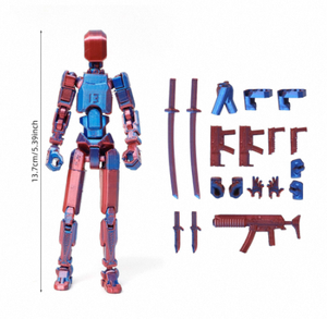 Hot Bán Hành Động Hình Doanh Di Chuyển 3D In Ấn Phim Hoạt Hình <span class=keywords><strong>Robot</strong></span> Đồ Chơi Sang Trọng Thiết Kế Đầy Đủ Cơ Thể Giải Nén Tạo Tác Đồ Chơi - Product Image 2