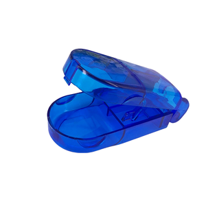 Custom Promotional Mini Pill Box With Cutter Portable Pill Box Friendly Plastic Single Pill Boxes