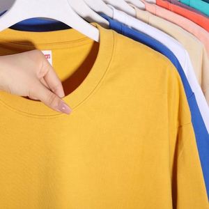 <b>Drop</b> Shoulder Blank Summer Tee 100% Cotton Plain Custom Wholesale Clothes Men's T Shirt Tshirt Sublimation Blanks Woven 2Pcs - Product Image 6