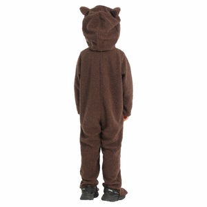 Costume de loup brun Jiedi pour enfants, déguisement d'Halloween, tenue de jeu de rôle animal, costume de scène scolaire - Product Image 3