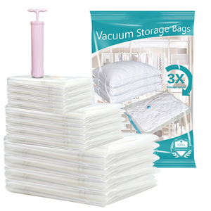 Sacco Sottovuoto di Alta Qualità per Imballaggio Vestiti e Viaggio, Busta di Compressione con Pompa Salvaspazio - Product Image 1