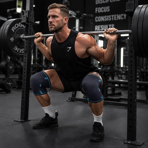 Boer nuovo supporto per tutore per ginocchiere a compressione confortevole progettato per la sicurezza del Fitness da corsa - Product Image 6