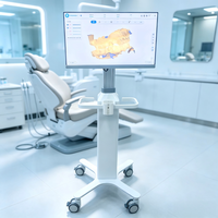 Chariot dentaire mobile tout-en-un de haute qualité avec scanner intra-oral et moniteur pour clinique et laboratoire dentaires