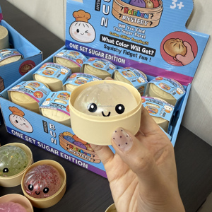 New 5.5cm Dumpling Squishy Glitter Steamed Bun Mystery <b>Box</b> Colorful Stress Balls <b>Fidget</b> Sensory <b>Toy</b> Anxiety Relief With Steamer - Product Image 1