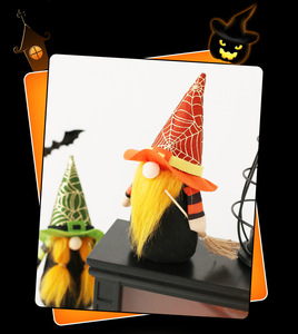 Figura de Elfo sin Rostro de Bruja de Halloween, Adorno Espeluznante para Mesa, Decoración de Escritorio para Fiesta de Noche de Brujas, Muñeco de Tela de Gnomo - Product Image 5