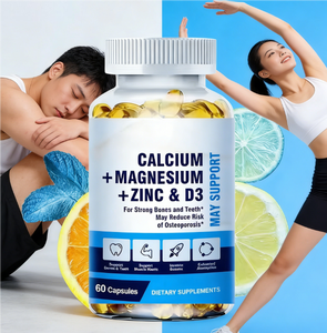 Cápsulas de Calcio + <span class=keywords><strong>Magnesio</strong></span> + <span class=keywords><strong>Zinc</strong></span> <span class=keywords><strong>y</strong></span> Vitamina D3 |   60 Cápsulas para Fortalecer Huesos, Dientes <span class=keywords><strong>y</strong></span> Mejorar el Bienestar Muscular - Product Image 2
