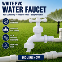 Robinet à poignée en T en PVC de Chine avec buse, Robinet anti-corrosion pour l'irrigation, l'agriculture domestique, Vente en gros OEM
