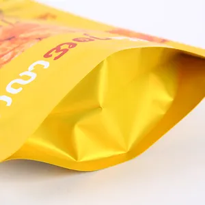 50g 100g sacchetto di plastica personalizzato Stand up cerniera a prova di umidità patate Durian Banana Chips sacchetti per imballaggio