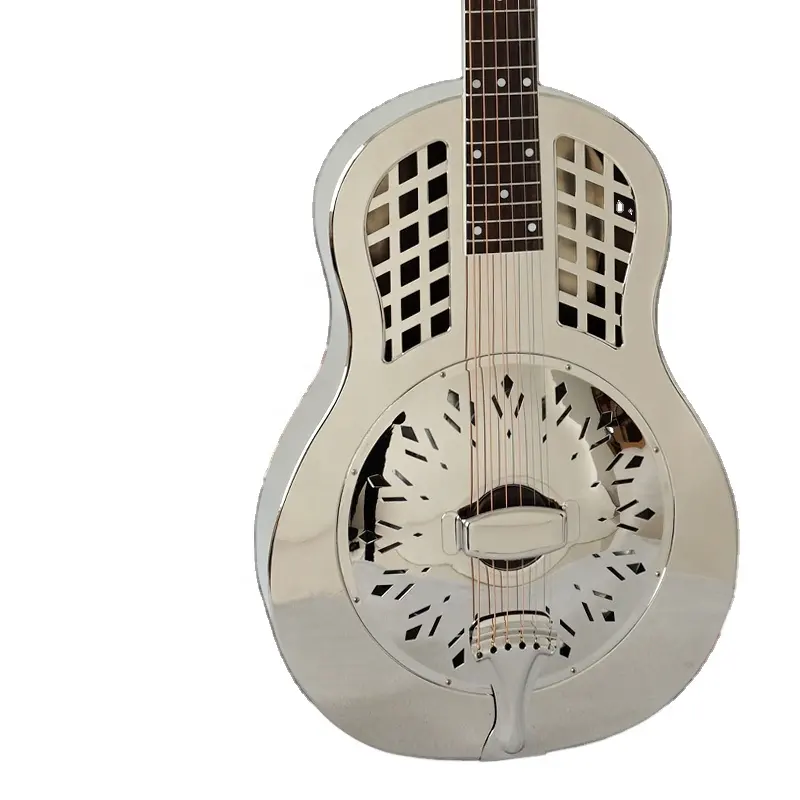चीन मेड कस्टम मेड Aiersi ब्रांड Duolian विंटेज घंटी पीतल एकल शंकु पीतल शरीर Biscult गुंजयमान यंत्र गिटार के लिए बिक्री