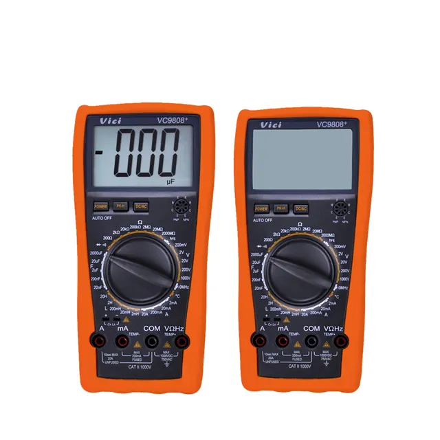 VC9808+ 1999 Counts 10MHz 2000uF Digital Multimeter with Temperature Test