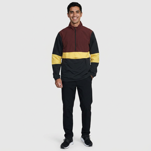 Chaquetas Impermeables con Cremallera y Logotipo Personalizado, Chaqueta Deportiva de Poliéster y Nailon para Exteriores, Chaqueta Cortavientos con Capucha para Hombre - Product Image 1
