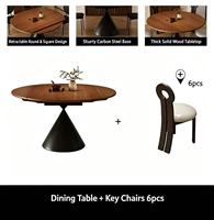 Ensemble table et chaises de salle à manger en bois réglables, confortables, télescopiques, écologiques, meubles de cuisine, maison, hôtel, appartement, moderne