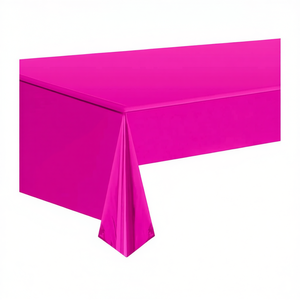 Party Love Fuchsia <b>Table</b> <b>Cover</b> 137x183cm <b>Plastic</b> Rectangle Party Decorations Birthday Casual Style - Product Image 2