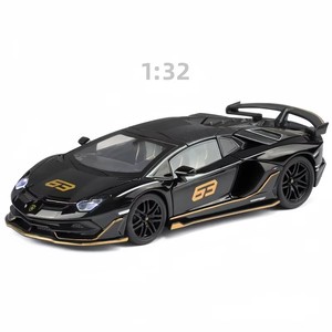 รถโมเดลโลหะหล่อขึ้นรูป Hot Diecast ขนาด 1:32 รุ่น Lambor <span class=keywords><strong>SVJ63</strong></span> รถสปอร์ตคลาสสิก พร้อมเสียง ไฟ ประตูเปิดได้ ระบบดึงหลัง วัสดุอัลลอยด์ เหมาะสำหรับตั้งโชว์ ของขวัญ ของเล่น - Product Image 1