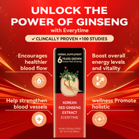 LIFEWORTH Portable Sticks Korean Red Ginseng Extract Liquid Drink Ginseng 6 Years Root for Immune Energy Booster