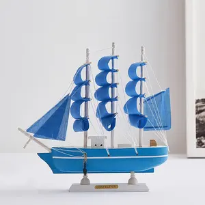 Modèle de <span class=keywords><strong>bateau</strong></span> <span class=keywords><strong>pirate</strong></span> en bois voile européenne bureau créatif intérieur de la maison modèle de <span class=keywords><strong>bateau</strong></span> fait à la main ornements décoration artisanat - Product Image 5