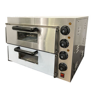 Horno Eléctrico Comercial de Doble Piso para Pizza con Temporizador, Totalmente de Acero Inoxidable, de Alta Capacidad para Restaurantes con Gran Demanda - Product Image 2