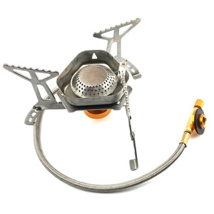 Portable Windproof Mini Stainless Steel Camping <b>Stove</b> With Foldable Burner Head Lightweight Outdoor Gas <b>Stove</b> - Product Image 1