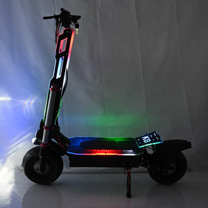 Scooter Eléctrico Plegable Popular de 60V 6000W 38AH, Alta Velocidad 80KMH 50MPH, Largo Alcance, Neumático de 12 Pulgadas, con Luces de Colores - Product Image 3