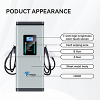 Chargeur rapide TPSON FastCharge-120 Series 120kW GBT DC 0-250A avec entrée 50-1000V et paiement par application pour les zones de services autoroutiers