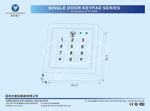 Kiểm Soát Truy Cập Bàn Phím Với Tính Năng Chống Thấm Nước YK-668 - Product Image 2