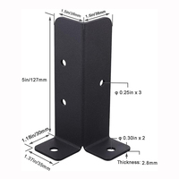 Supports de base de poteau en bois réglables robustes Base de poteau en métal 2x2 4x4 pour boîte aux lettres de garde-corps de pergola de clôture