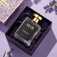 Bouteille de parfum carrée vide à col serti pour logo personnalisé, 30ml/50ml/100ml, en verre, prête pour la sérigraphie et les diffuseurs à bâtonnets