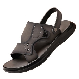 Sandales d'été pour hommes à bout ouvert avec semelle en caoutchouc, décontractées pour l'extérieur - Product Image 1