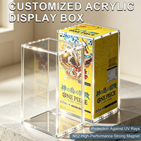 Boîte de protection One Piece Booster Box en acrylique personnalisée, 5 mm, transparente, anti-UV, anti-poussière, pour collection TCG ETB SPC UPC