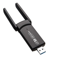 Adaptateur WiFi USB 3.0 1300 Mbps pour Bluetooth 4.2, double bande 2,4 G/5 GHz, carte réseau USB, récepteur sans fil pour ordinateur de bureau, ordinateur portable, dongle