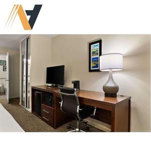 Conception personnalisée Ensemble de chambre à coucher en bois dur moderne pour hôtel Confort Auberge et hôpital - Product Image 1