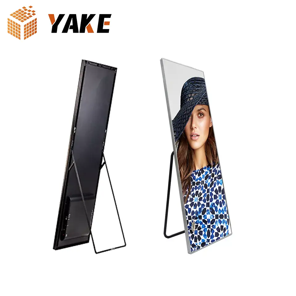 Smart Outdoor Led Poster Display Waterproof Shop Ledwall Screen Sign Portable Digital Video Signage Advertising Screen Led Panel