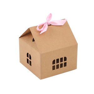Imee Wit Met Raam Huis Hartvormig Snoep Gerecycled Kraft Modern Nieuw Ontwerp Display Kartonnen Papier Bruiloft Geschenkdoos - Product Image 5