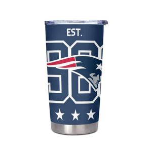 Venta al por Mayor de Vasos Térmicos de Acero Inoxidable de los New England Patriots 1960, Botella Aislada, Taza de Viaje de Fútbol Americano, Regalo de Navidad Personalizado - Product Image 1
