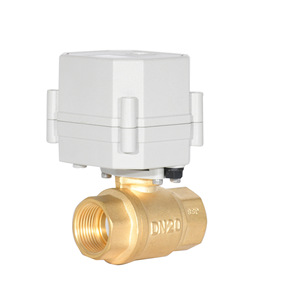Válvula de bola eléctrica Tonhe DN20 de latón 1/2 pulg. NPT, normalmente abierta/cerrada, para control de agua y gas - Product Image 1