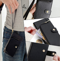 Funda con Cierre y Clip para Tarjetas, para Samsung S23 S24 Plus, Monedero, Fundas de Cuero de Lujo para Teléfono 15 Pro 14 13 12 11 Pro Max