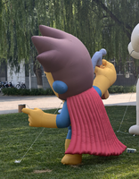 Personnage de dessin animé gonflable géant et animal pour événements publicitaires Type ballon