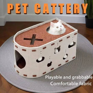 Double-Layer Integrated Eco-friendly Classic Style <b>Cat</b> Scratching Board Wear-Resistant Non-Shedding Felt <b>Cat</b> House Pet House All - Product Image 3