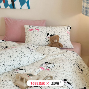 Milk Fleece Duvet Cover Printed Cartoon Winter Warm Home Use 300g 500g Machine Washable Grade A - Product Image 4